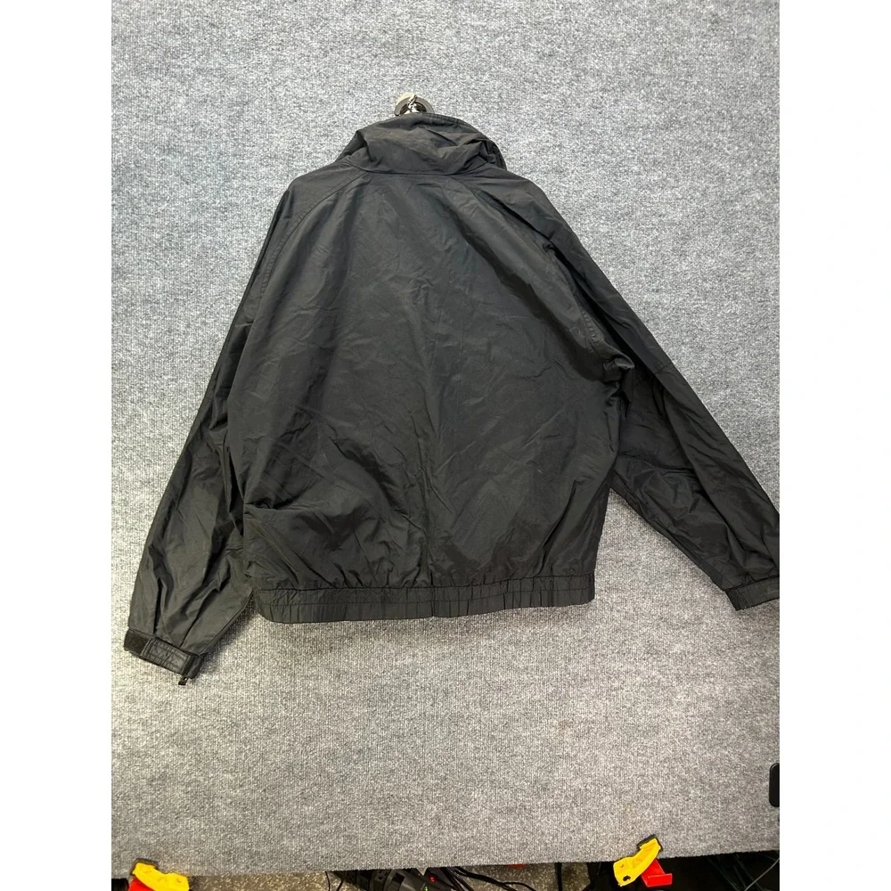 VTG Southpole Full Zip Windbreaker Jacket Men's Black Yellow Raglan Sleeve - L